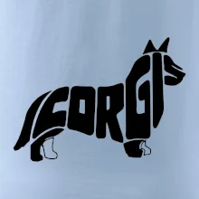 Corgi - nápis v tele Corgi - nápis v tele