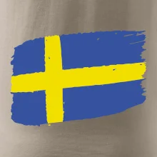 Švédsko vlajka štetkou