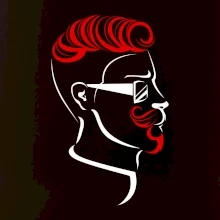 Borec s upraveným fúzom