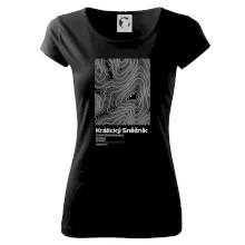 Králický Sněžník - vrstevnice v obdĺžniku