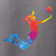 Volejbalistka splash s loptou