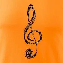 Husľový kľúč kreslený