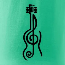 Husľový kľúč gitara