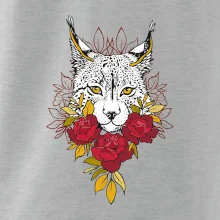 Rys s červenými ružami (Pecka design)