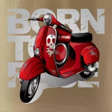 Scooter born to ride red