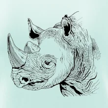 Nosorožec čiernobiely (Pecka design)