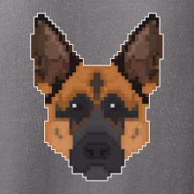 Nemecký ovčiak - Rozpixelovaný