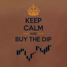 Keep Calm and Buy the Dip - koruna a graf
