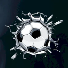 Futbalová lopta v triku Futbalová lopta v triku