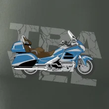 Cestovná motorka Amerika modrá