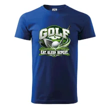 Golfová palica s loptičkou eat sleep repeat