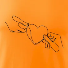 Dve ruky a srdce jedným ťahom