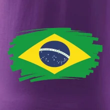 Brazília vlajka štetkou