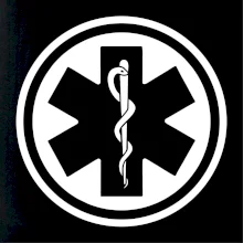 Rescue logo samostatné guľaté