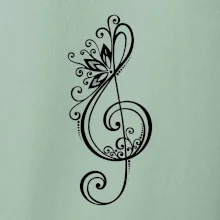 Husľový kľúč kvety