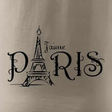 Paris nápis Eiffelovka rovný