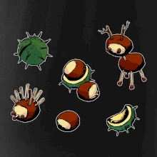 Gaštanové zvieratká - obdĺžnik