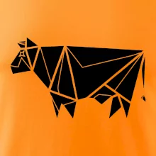 Origami krava z boku