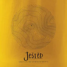 Ještěd - vrstevnice v kruhu