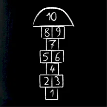 Skákať škôlku na tričku