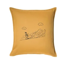 Kreslený lyžiar na horách