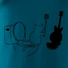 Mačka a gitara WC