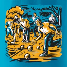 Petanque hra - modro oranžová