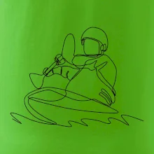 Kajak na vode jedným ťahom