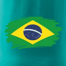 Brazília vlajka štetkou