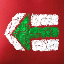 Párová turistická značka zelená Párová turistická značka zelená