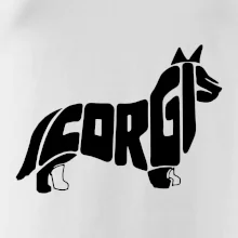Corgi - nápis v tele Corgi - nápis v tele