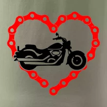 Moto srdce reťaz - chopper Moto srdce reťaz - chopper