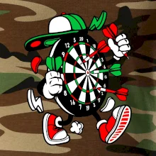 Šipkár  kreslený terč