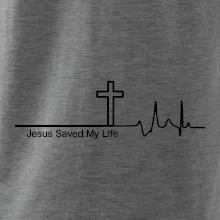 Jesus Saved My Life kríž ekg