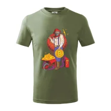 Baník ťaží Bitcoiny