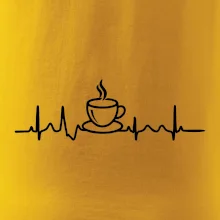 EKG hrnček kávy