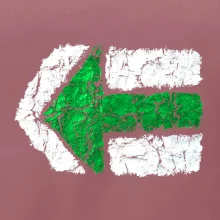 Párová turistická značka zelená