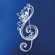 Husľový kľúč kvety