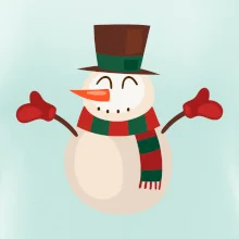 Vianočný snehuliak