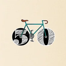 Narodeniny 50 rokov na bicykli
