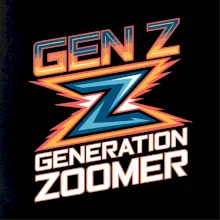 Generácia Z - Gen Z farebný nápis Generácia Z - Gen Z farebný nápis