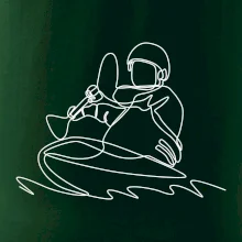 Kajak na vode jedným ťahom