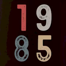 Vintage číslica 1985
