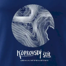 Kôprovský štít - vrstevnice v kruhu