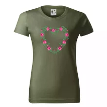 Červené tulipánové srdiečko (Pecka design)