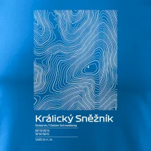 Králický Sněžník - vrstevnice v obdĺžniku