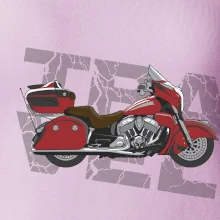 Cestovná motorka Amerika červená