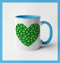 Vianočné jelene v srdci