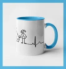 EKG rodina a jedno dieťa