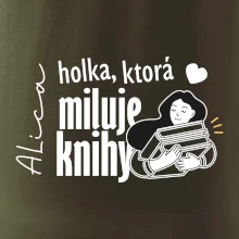 Čiernobiela holka, ktorá miluje knihy - holka - Vaše meno